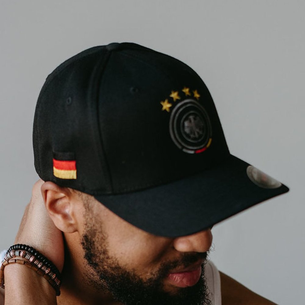 Germany Futbol National Soccer Team Fitted Cap Deutschland Euro Cup Hat L/XL - Picture 2 of 5